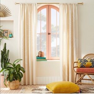 SINGLE Opalhouse Jungalow Sunburst Light Filtering Panel in Ivory 50”x 84”